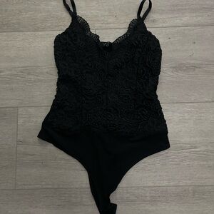 Iris Black Lace Top